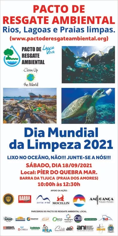Evento Clean Up The World: 18/09 – Dia Mundial de Limpeza 2021